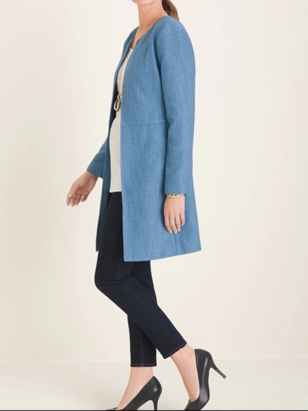 NWT Elongated Indigo Jacket